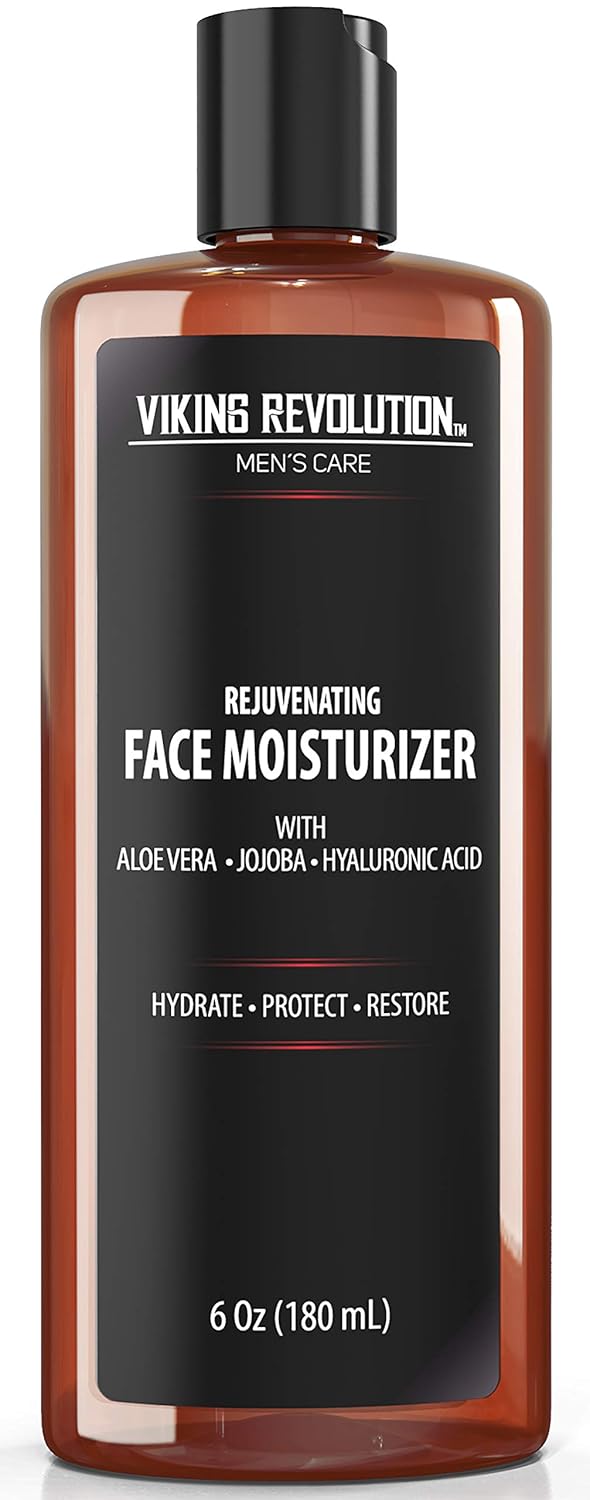 A bottle of Natural Face Moisturizer - 6oz, an anti-aging skin cream with all natural ingredients.