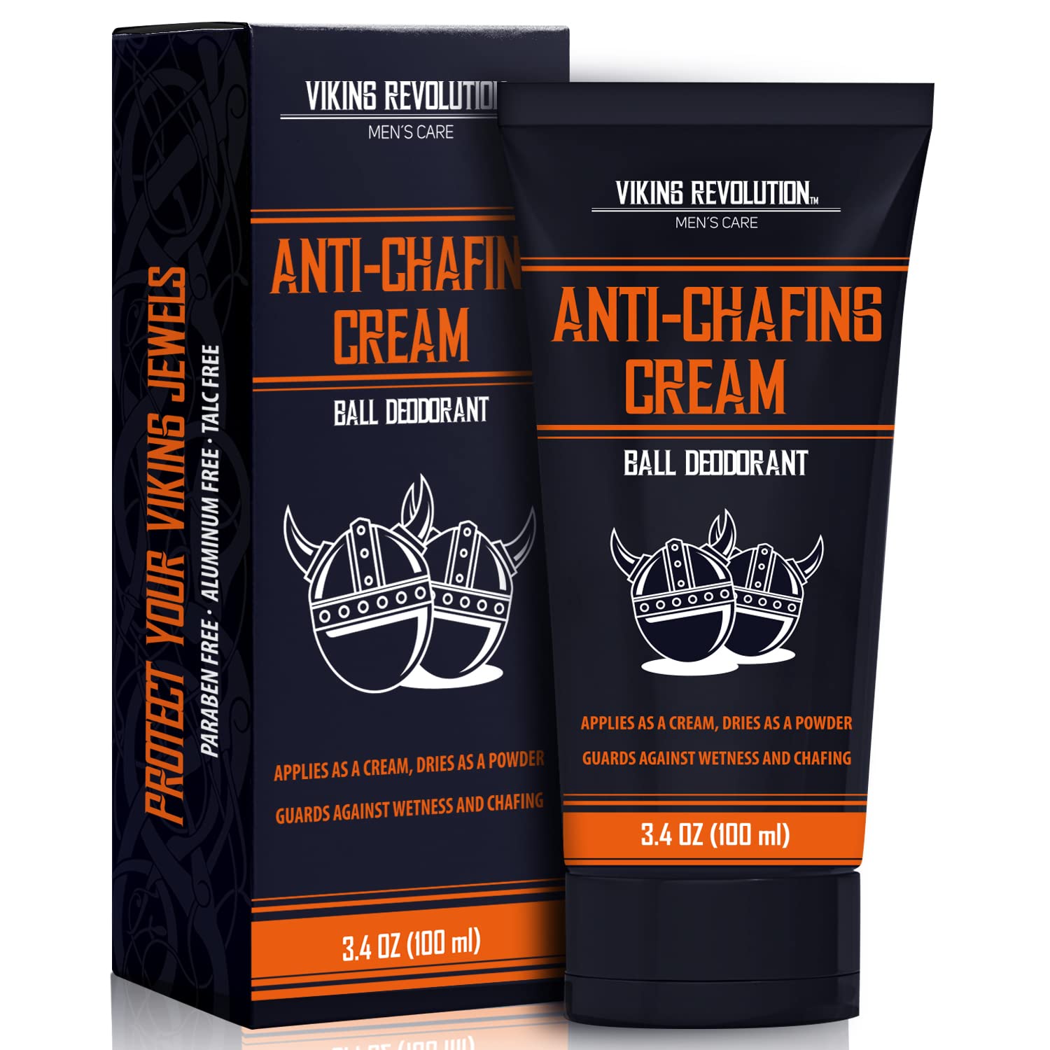 Ball Deodorant, 3.4 oz tube for men—Viking Revolution anti-chafing cream and deodorant.