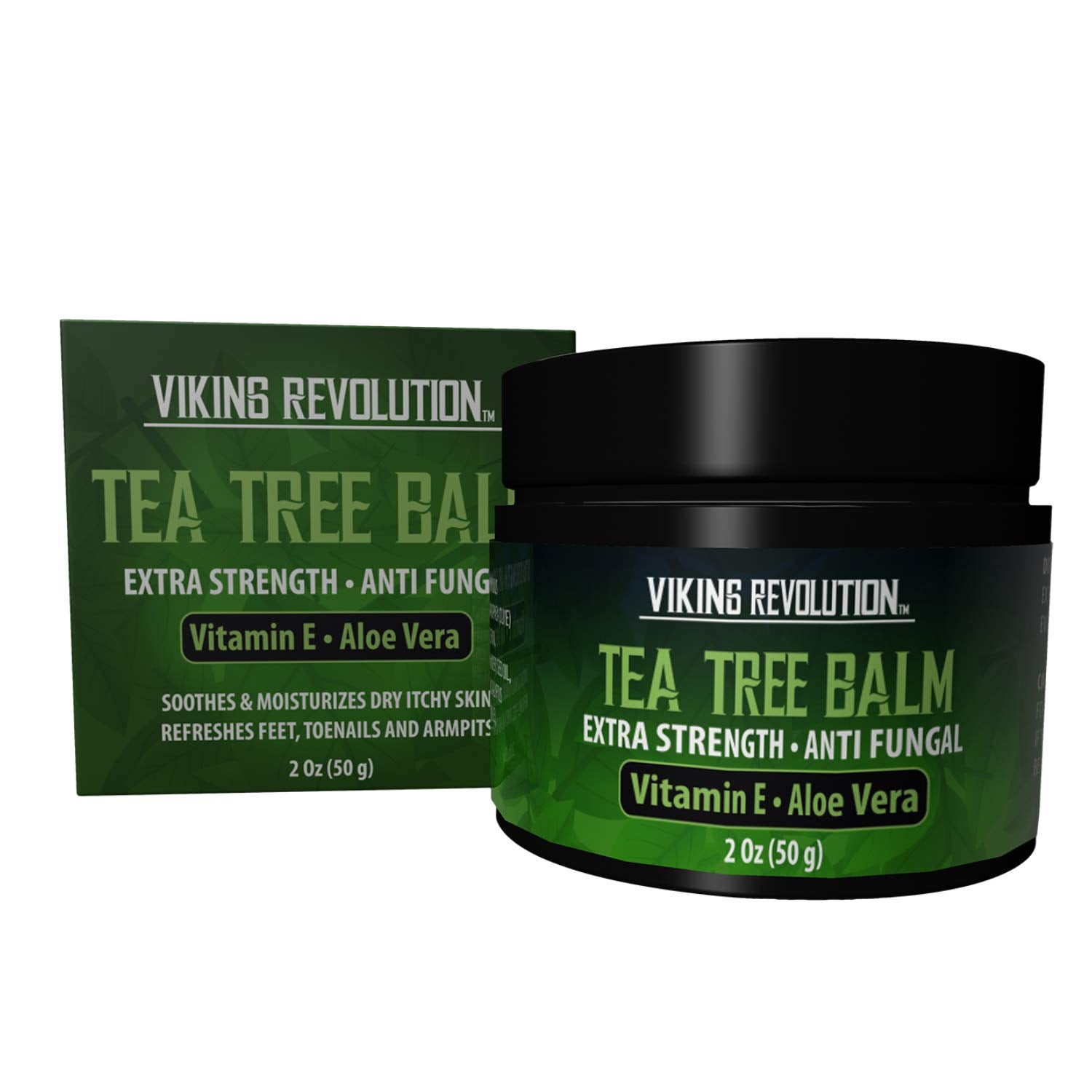 Tea Tree Oil Cream: powerful antifungal with tea tree oil, Vitamin E, and Aloe Vera.