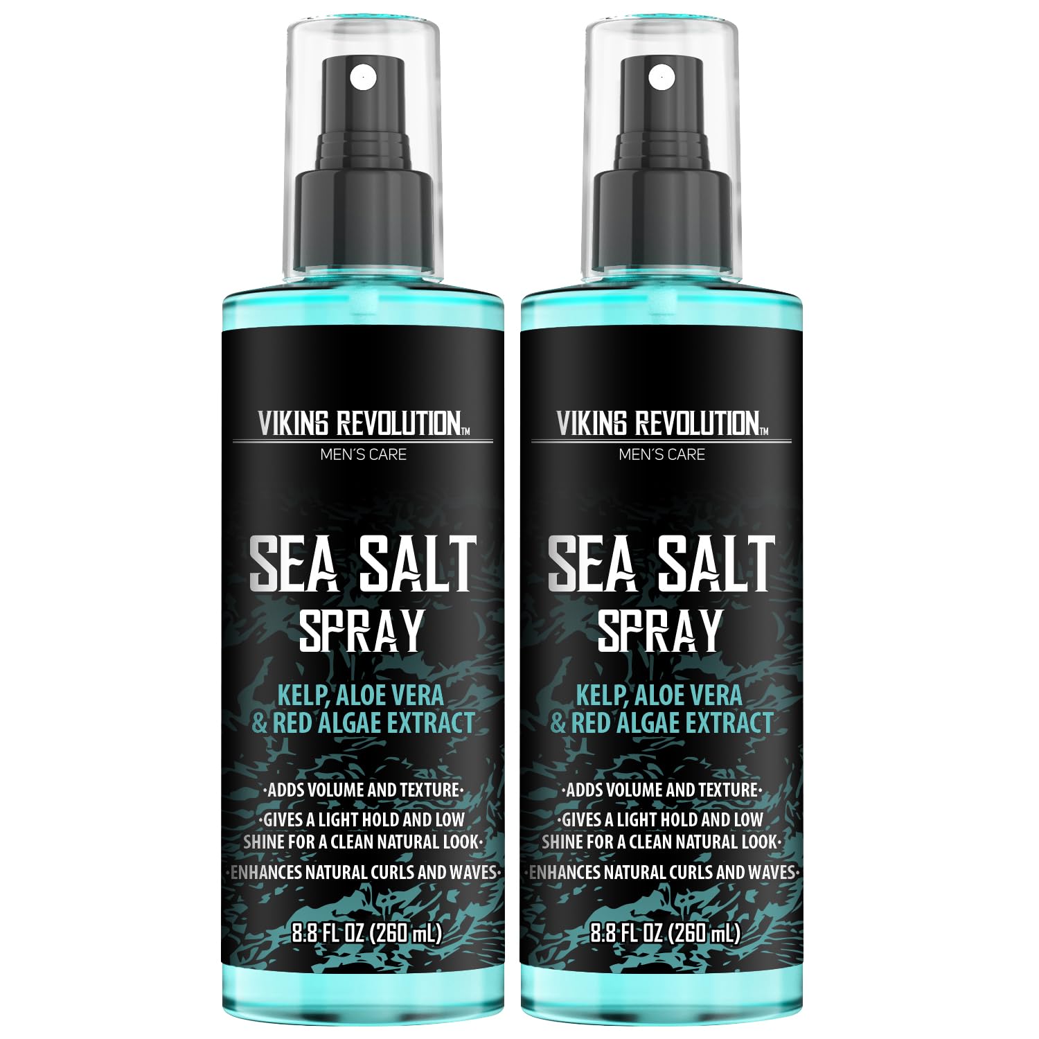 Two bottles of Sea Salt Hair Spray (8.8 fl oz) for textured, voluminous hair.