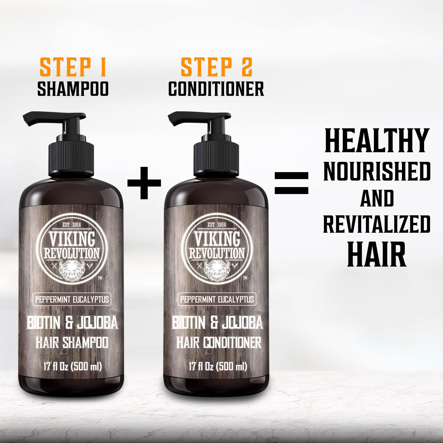 Eucalyptus and Peppermint Shampoo -17oz for healthy, nourished, revitalized hair.