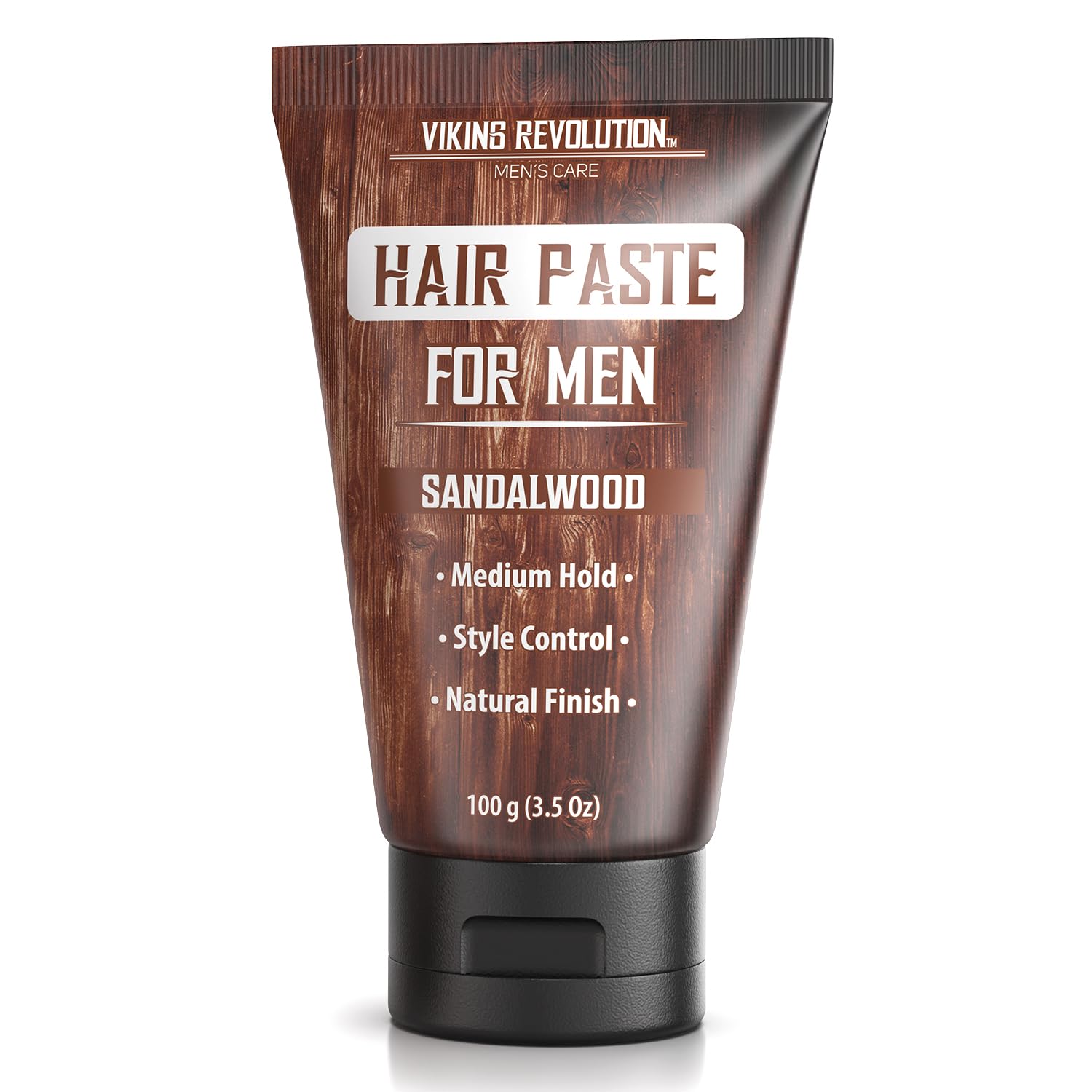 Hair Paste for Men, Sandalwood Scent (3.5oz), gives a natural look and style.
