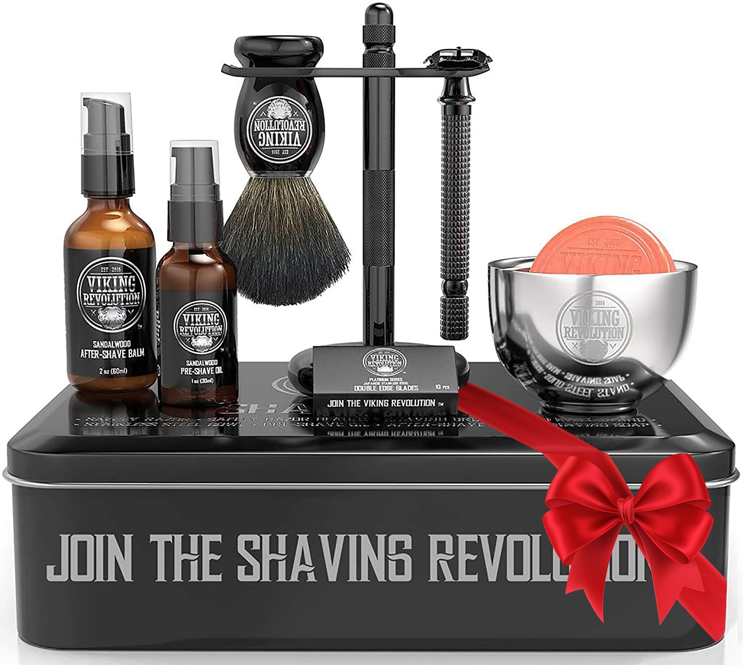 Luxury Safety Razor Shaving Kit—Join the Shaving Revolution in style with razor, brush & bowl.