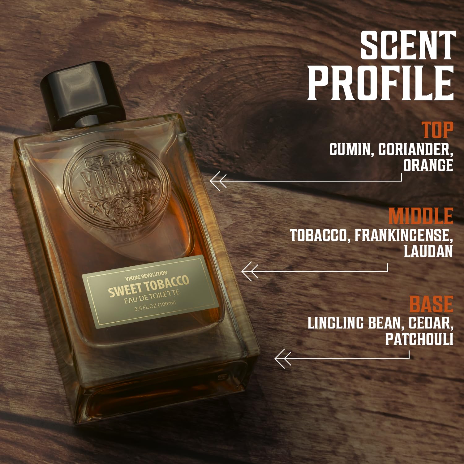 Sweet Tobacco Cologne for Men 3.5 Fl Oz: A long-lasting scent with cumin, coriander, tobacco, and frankincense notes.