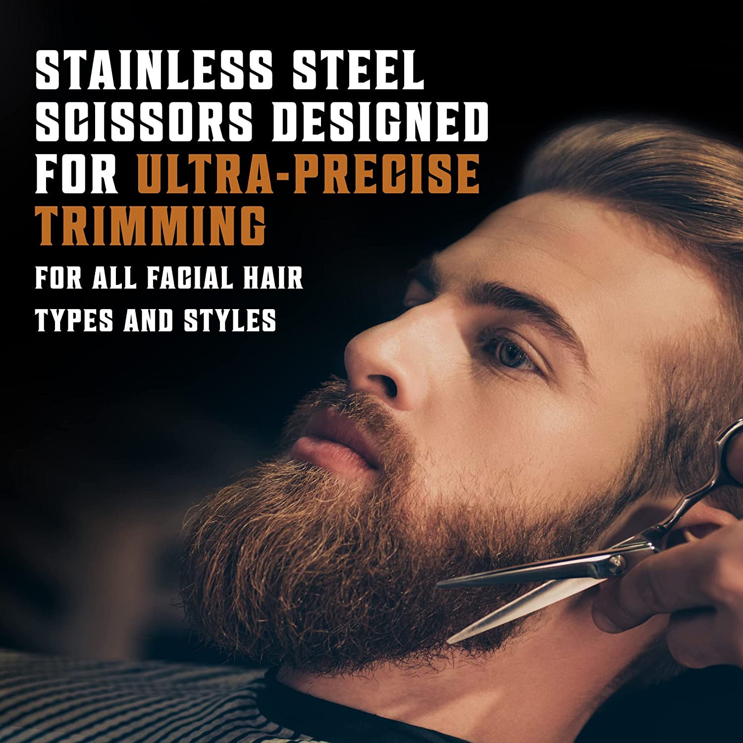 Beard Comb & Brush Set w/ Travel Pouch