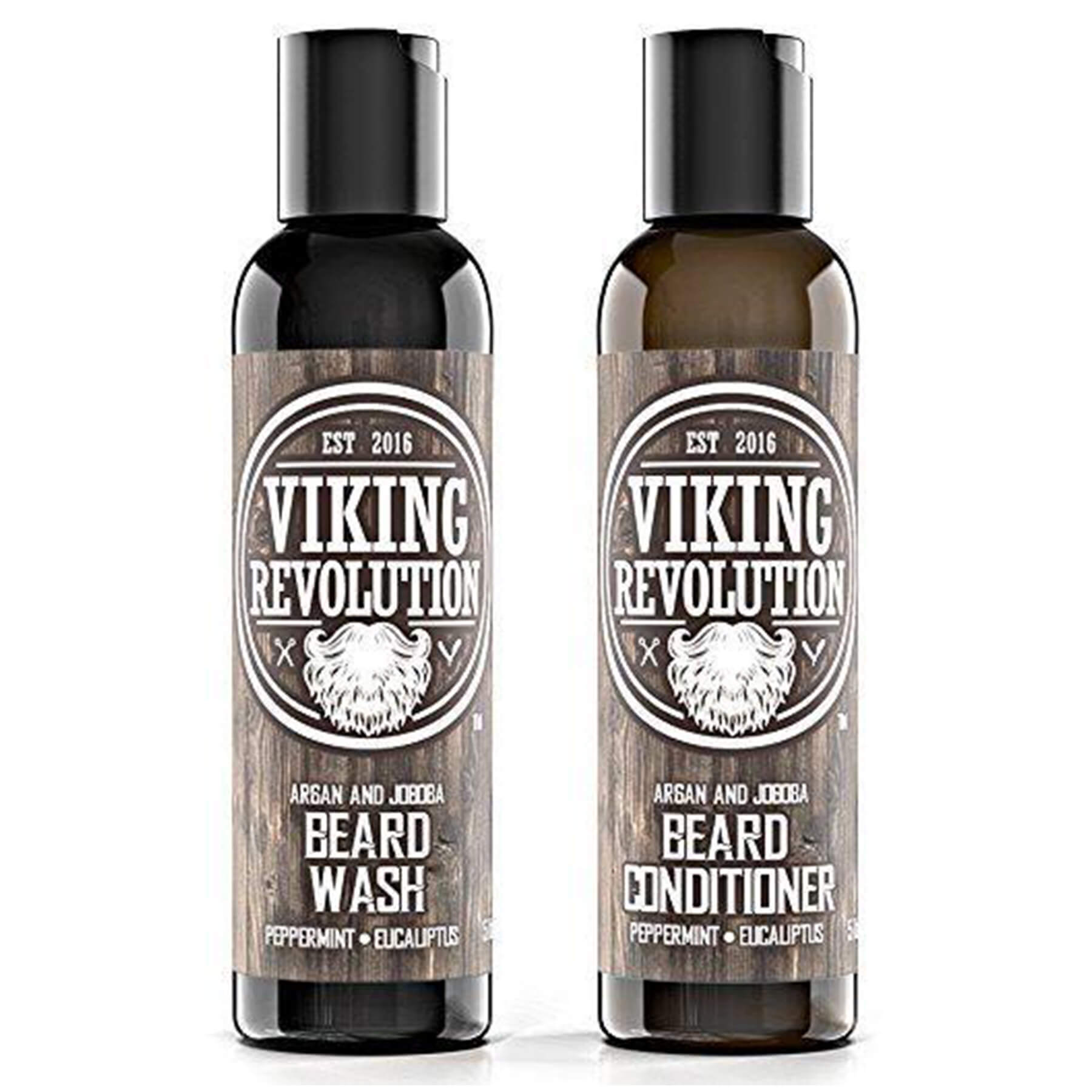 The Beard Wash & Conditioner has a rustic label design and is formulated with all-natural ingredients to help nourish facial hair and promote healthy beard growth.