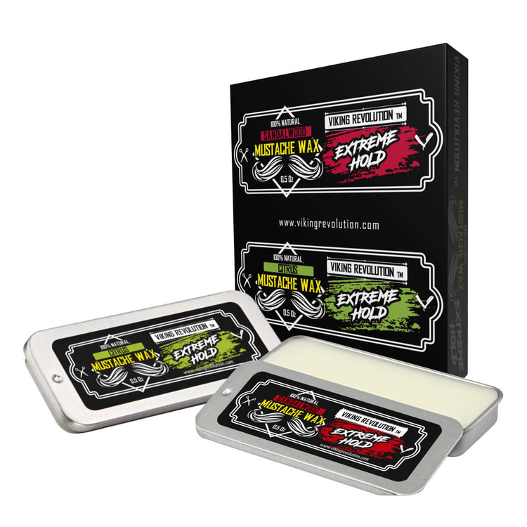 Mustache Wax 2 Pack - Extreme Hold (Sandalwood & Citrus)