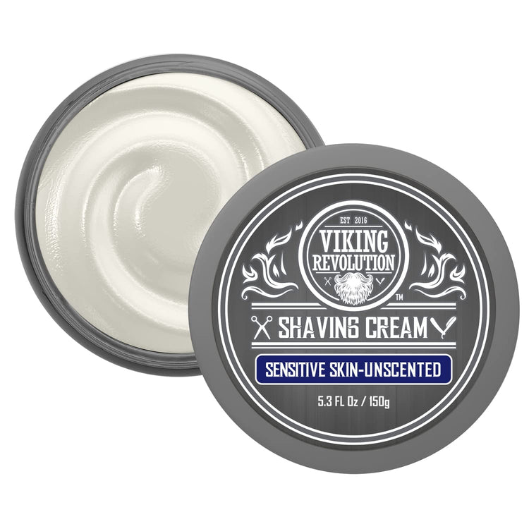 Viking Revolution - Unscented Shaving Cream for Sensitive Skin