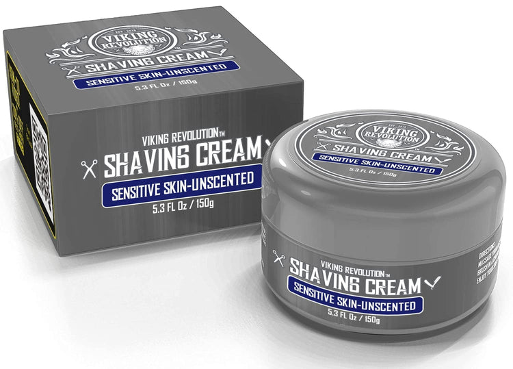 Viking Revolution - Unscented Shaving Cream for Sensitive Skin