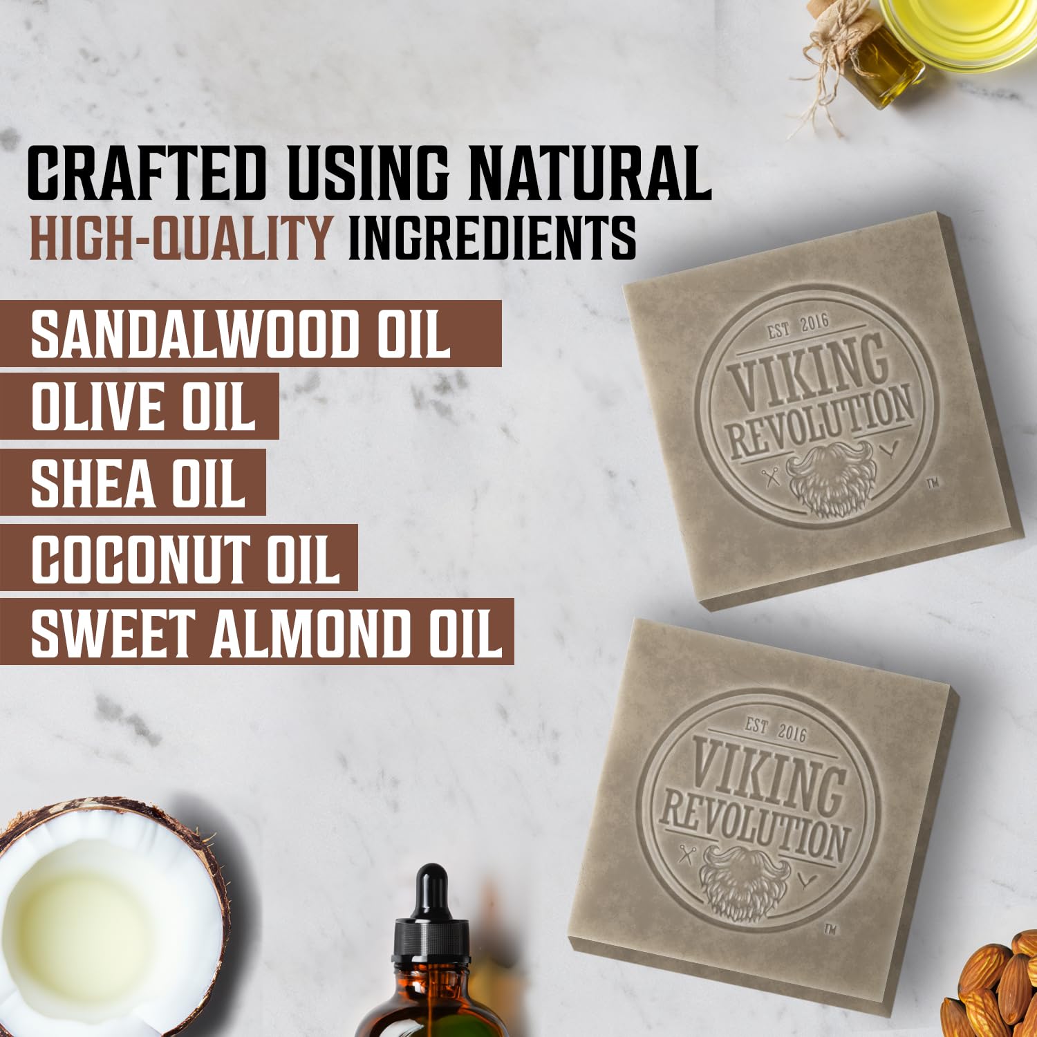 Explore the Sandalwood Natural Cold Pressed Bar Soap 2 pack, featuring men's soap bars enriched with natural ingredients like sandalwood and cold-pressed sweet almond oils for a rich, nourishing cleanse.