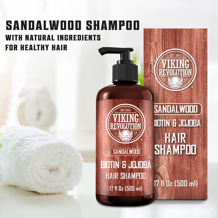 Sandalwood Men's Shampoo with Biotin and Jojoba Oil