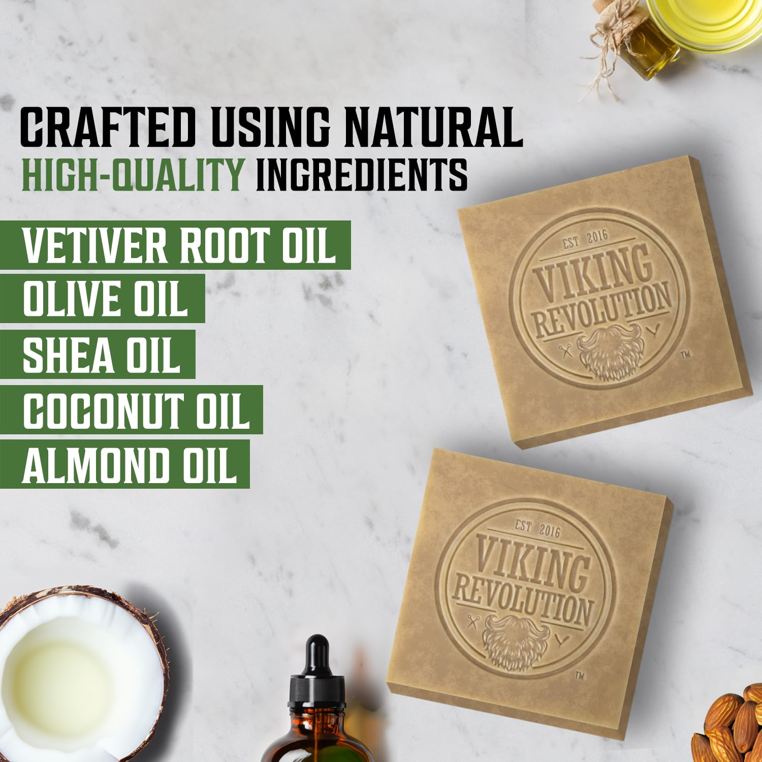 Vetiver Natural Soap for Men: cold-pressed with vetiver, olive, shea, coconut, and almond oils.