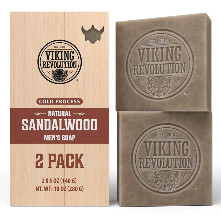 Sandalwood Natural Cold Pressed Bar Soap 2 pack