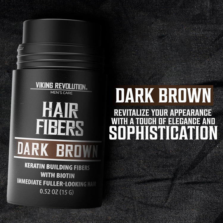 Dark Brown Hair Fibers for Thinning Hair