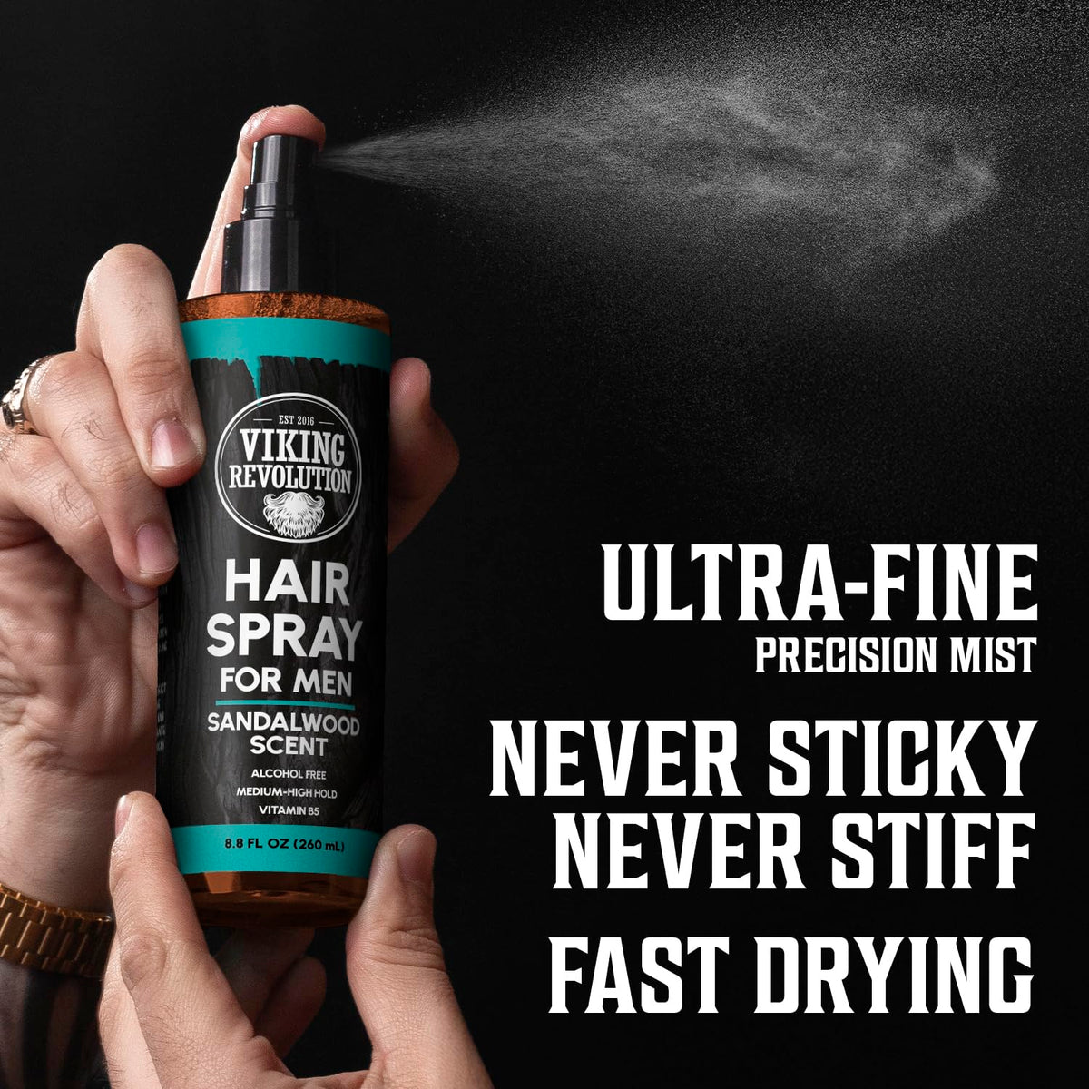 Spray Men’s Non Aerosol Hair Spray - Alcohol Free 6 fl oz for medium-high hold and ultra-fast dry.