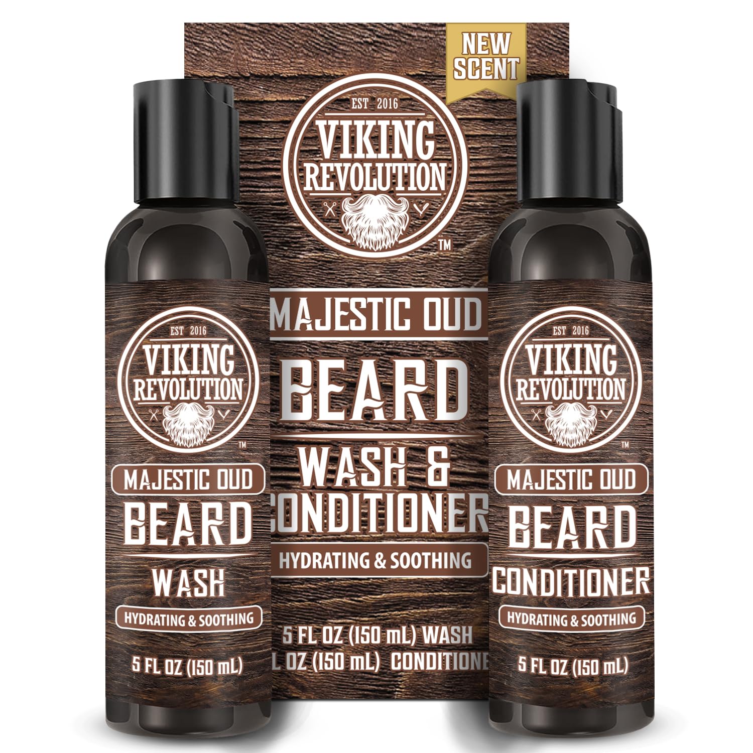 Transform your beard care routine with the Beard Wash & Conditioner - Majestic Oud 5oz. This set, featuring a rich Oud scent, delivers premium quality shampoo and conditioner to leave your beard looking and feeling exceptional.
