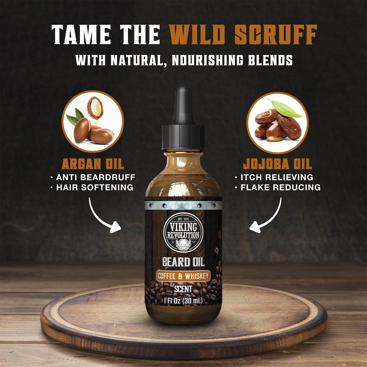 Beard Grooming Kit - Coffee & Whiskey—essential for beard care and daily grooming routines.