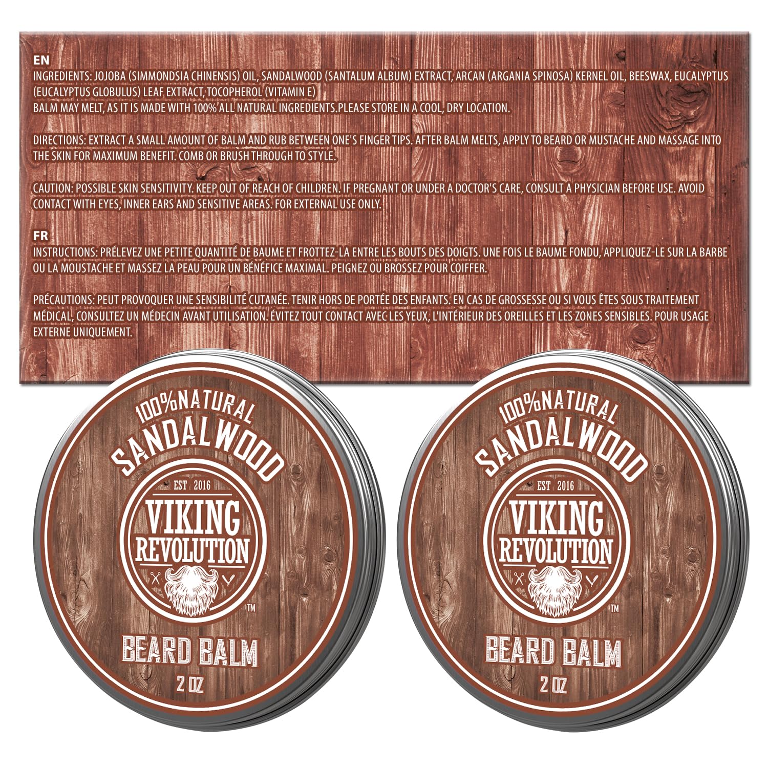 Sandalwood Beard Balm - 2 Pack