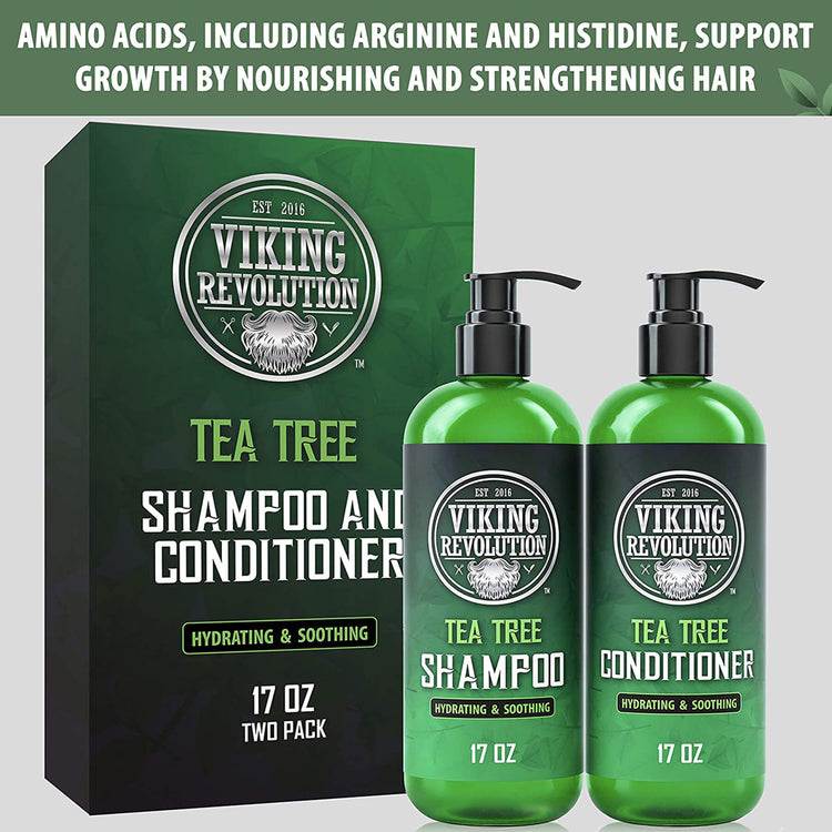 Viking Revolution - Tea Tree Oil Shampoo & Conditioner Set - 17oz offer