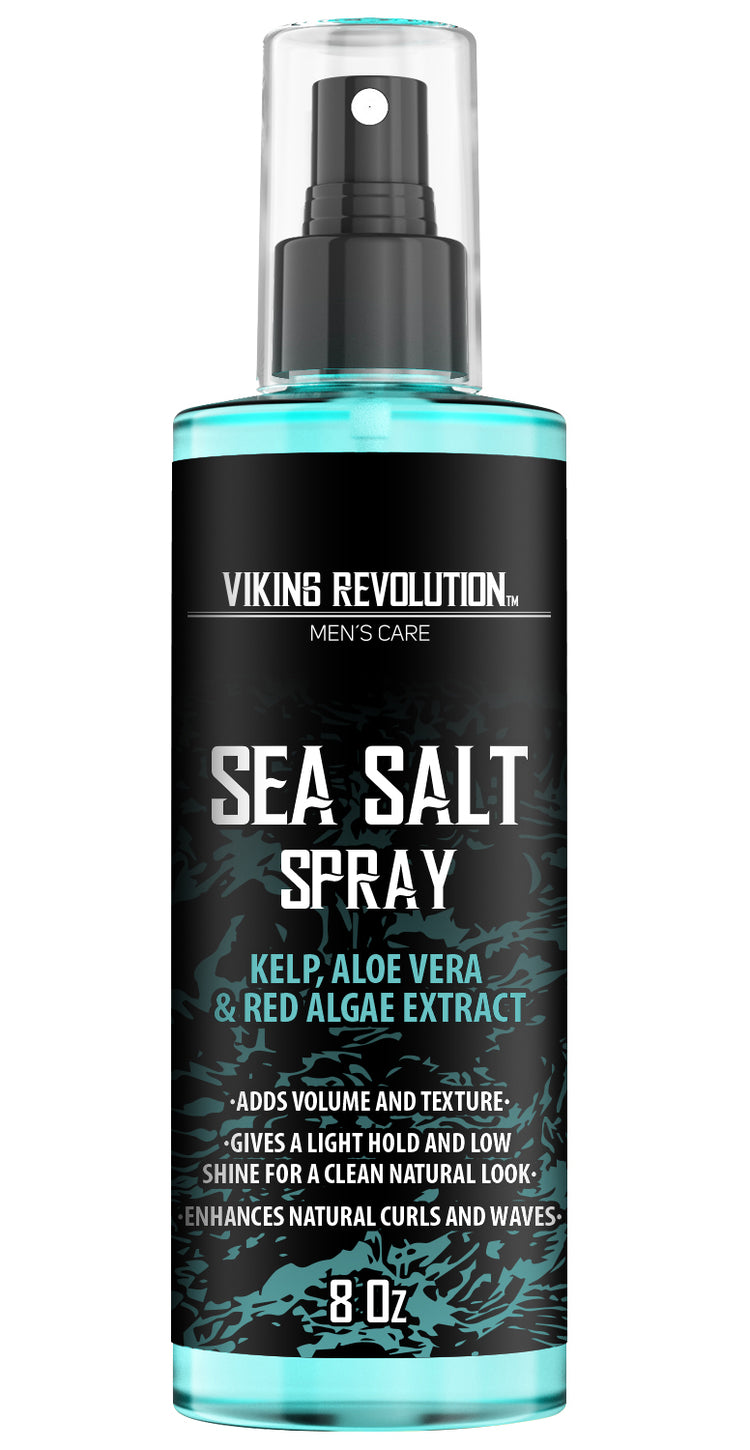 Sea Salt Hair Spray 8oz for beachy hair with kelp, aloe vera, and red algae extract.