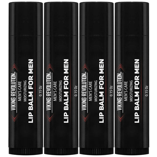 All Natural Lip Balm for Men - 4 Pack