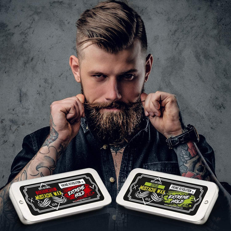 Citrus & Sandalwod Extreme Hold Mustache Wax - 2 Pack