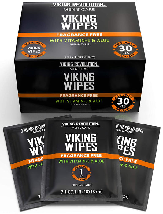 Flushable Wet Wipes for Adults Unscented - 30 Pack