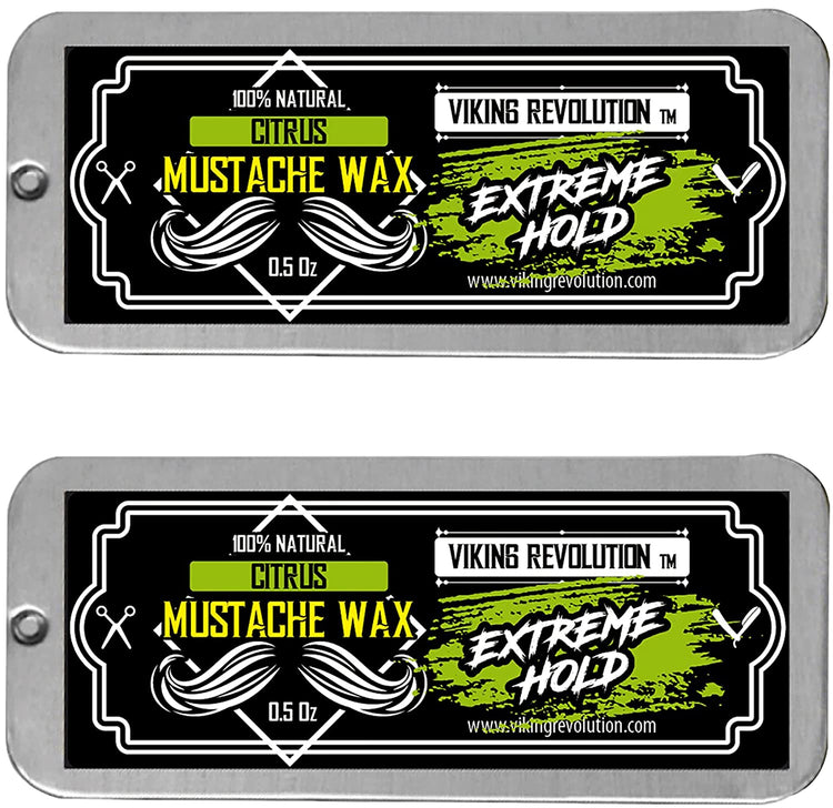 Citrus Extreme Hold Mustache Wax - 2 Pack