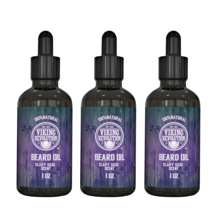Clary Sage Beard Oil - 3 Pack