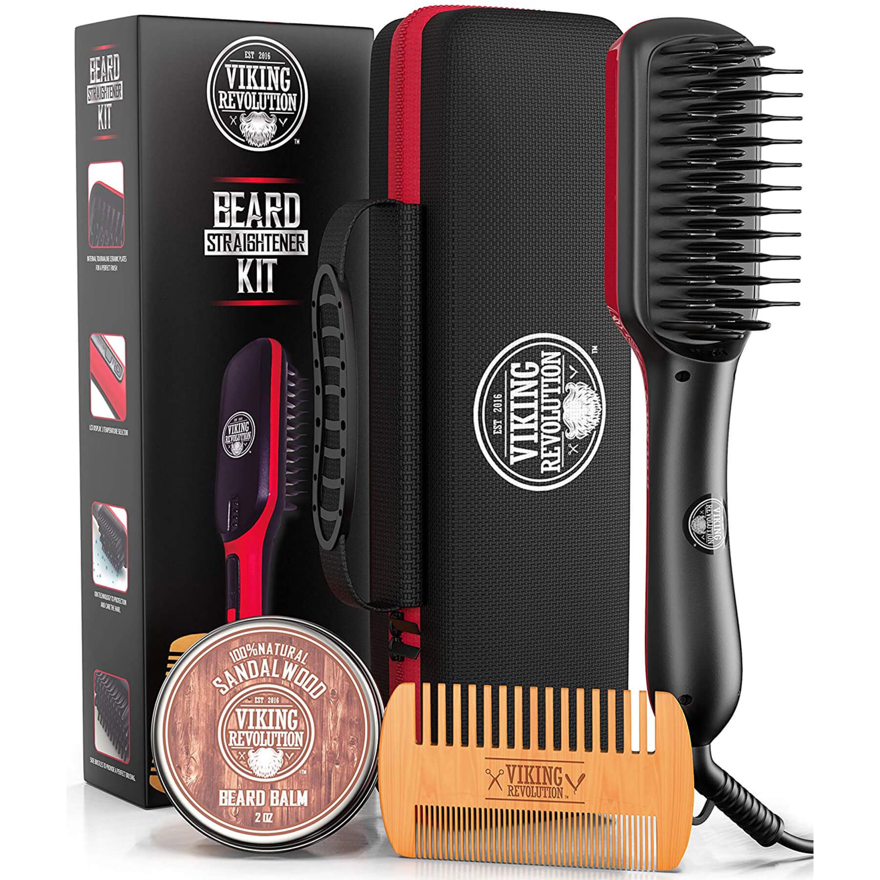 Ionic Beard Straightener Brush – Rapid Beard