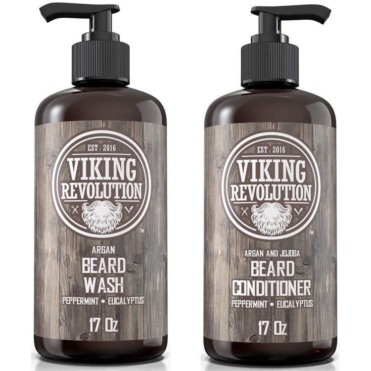 Viking Revolution - Men Shampoo with Biotin and Jojoba Oil - Natural Hair  Shampoo - Eucalyptus and Peppermint, 17 Oz 