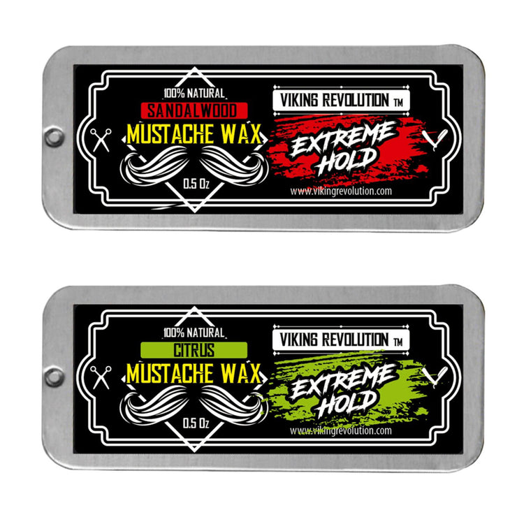 Mustache Wax 2 Pack - Extreme Hold (Sandalwood & Citrus)