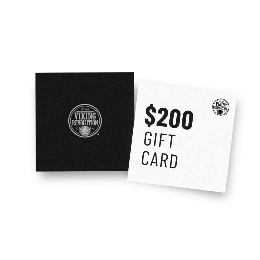 $200 Viking Revolution Gift Card with packaging.